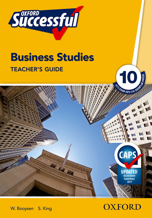 Oxford Successful Business Studies Gr10 TG ISBN/SKU: 9780199046768