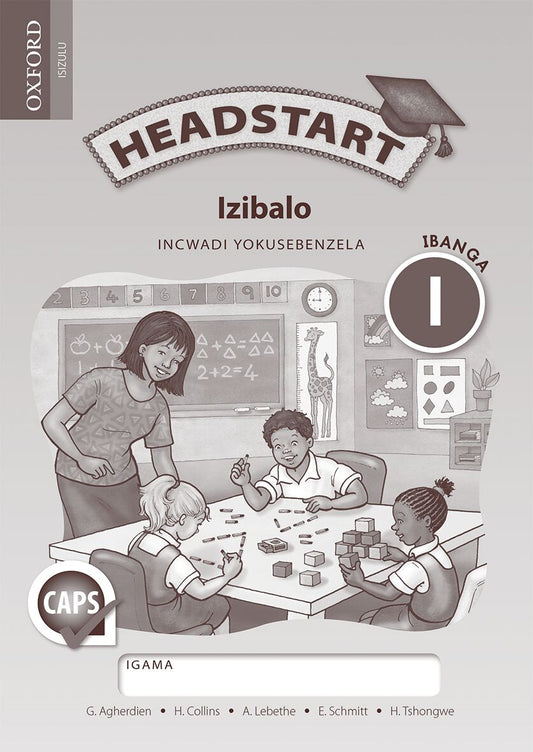 Headstart Mathematics Gr1 Wbk  (Zulu) ISBN/SKU: 9780199049608
