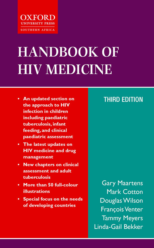 Handbook of HIV Medicine 3e ISBN/SKU: 9780199053667