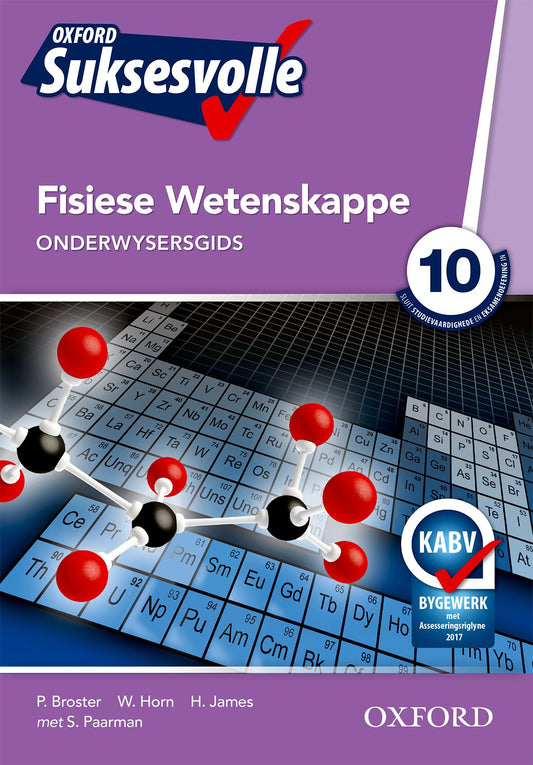 Oxford Suksesvolle Fisiese Wetenskappe Gr10 OG ISBN/SKU: 9780199056712
