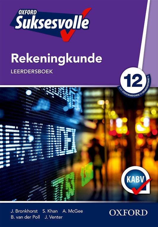 Oxford Suksesvolle Rekeningkunde Gr12 LB ISBN/SKU: 9780199058969