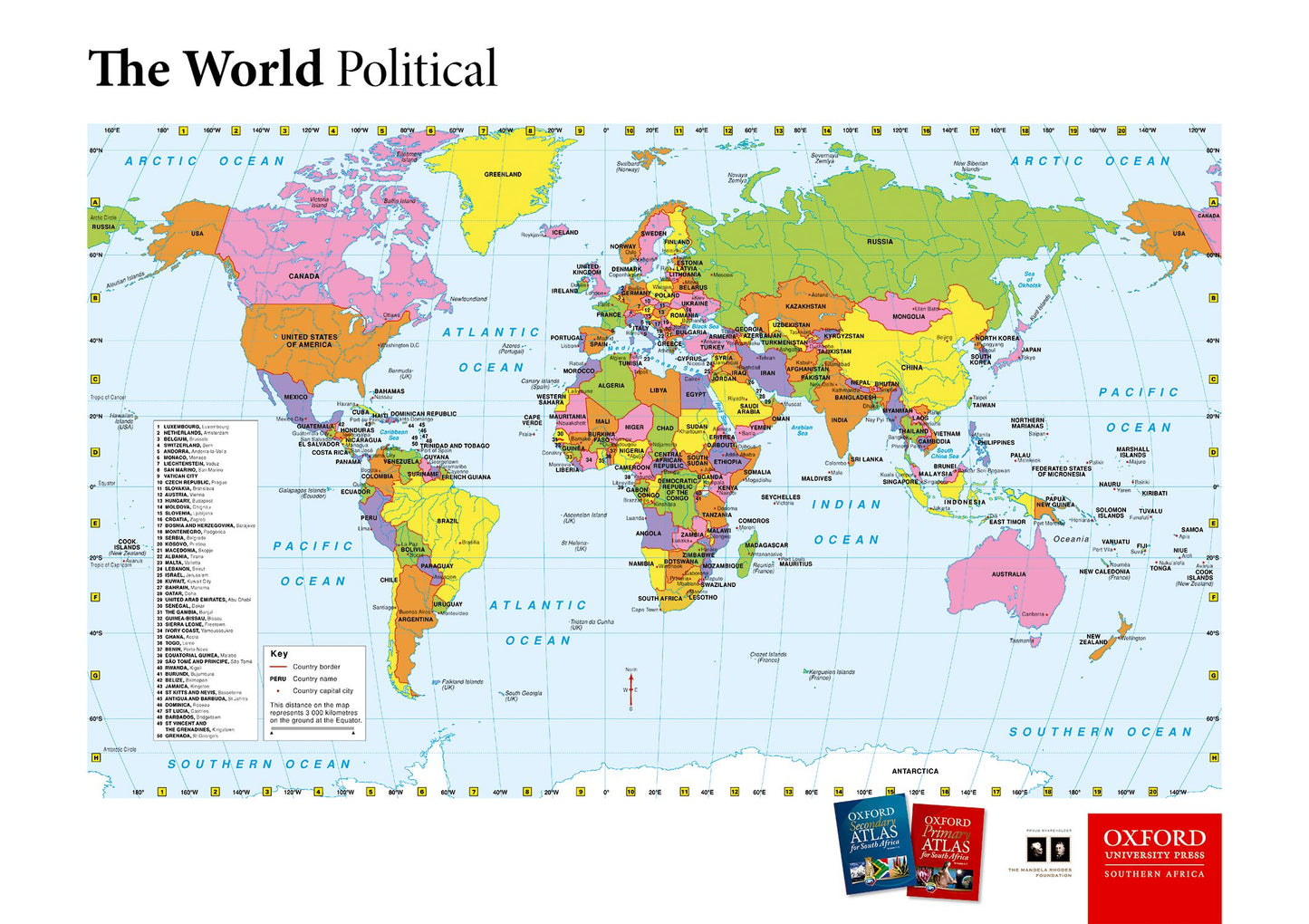 Oxford Reader Wall Map: World Political ISBN/SKU: 9780199075775
