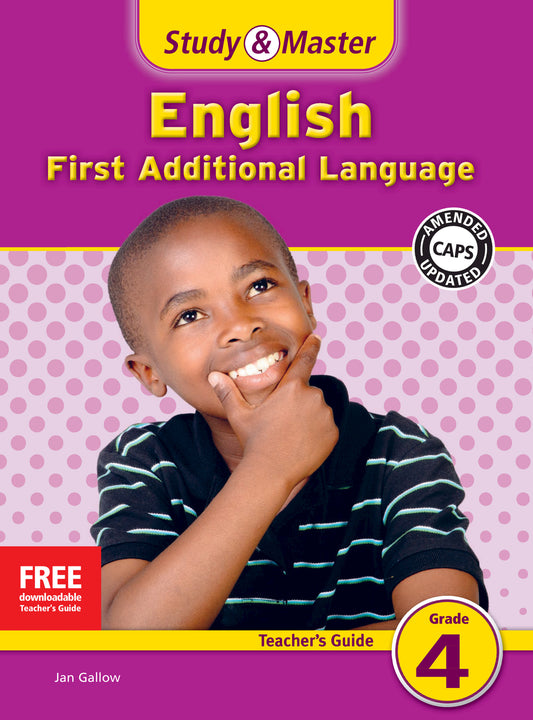 Study & Master English First Additional Language Teacher's Guide Grade 4 ISBN/SKU:9780521189002