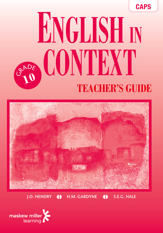 English in Context Gr 10 TG ISBN/SKU: 9780636081772