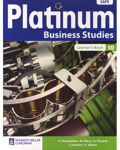 Platinum Business Studies 10 LB ISBN/SKU: 9780636127166