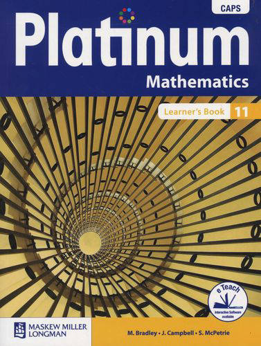 Platinum Mathematics Gr 11 LB ISBN/SKU: 9780636135451