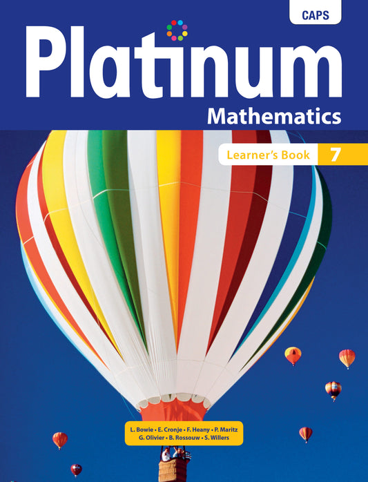 Platinum Mathematics Grade 7 LB ISBN/SKU: 9780636141407