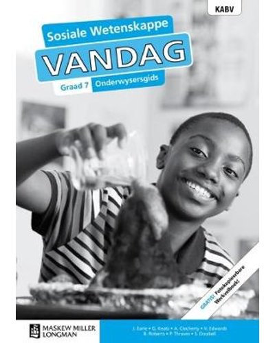 Sosiale Wetenskappe Vandag Graad 7 TG (includes Photocopiable WB) ISBN/SKU: 9780636145054