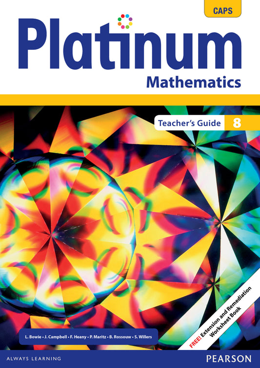 Platinum Mathematics Grade 8 TG (includes photocopiable WB) ISBN/SKU: 9780636145740