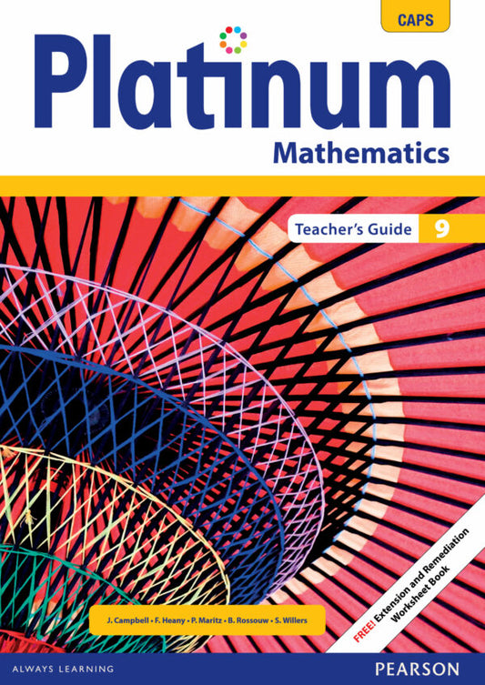 Platinum Mathematics Grade 9 TG (includes photocopiable WB) ISBN/SKU: 9780636145757