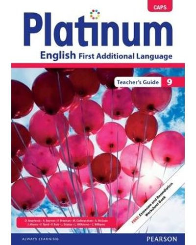 Platinum English First Additional Language Grade 9 TG (includes photocopiable WB) ISBN/SKU: 9780636146006