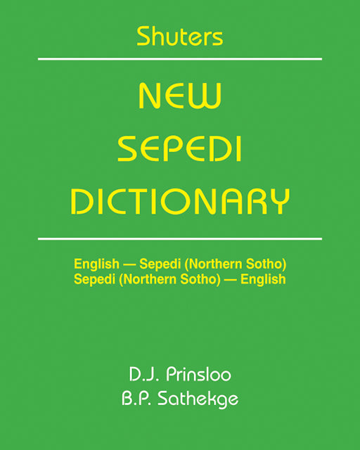Shuters New Sepedi Dictionary (English)