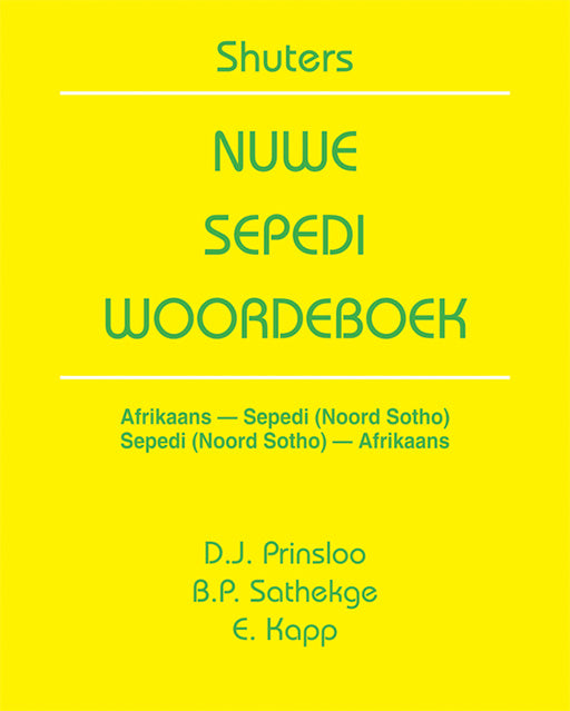 Shuters New Sepedi Dictionary (Afrikaans)