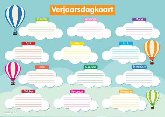 Chart: Shuters Hand In Hand Gr R Afrik: Verjaarsdagkaart A2