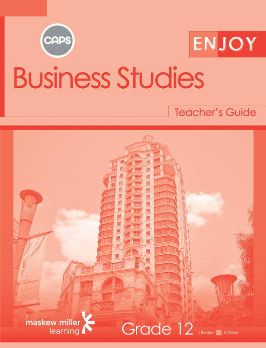 Enjoy Business Studies Gr 12 TG ISBN/SKU: 9780796248176