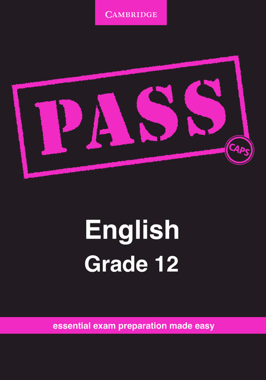 PASS English Grade 12 ISBN/SKU:9781107456549