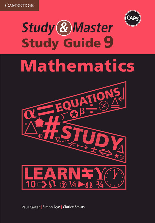 Study & Master Study Guide Mathematics Grade 9 ISBN/SKU:9781107566040