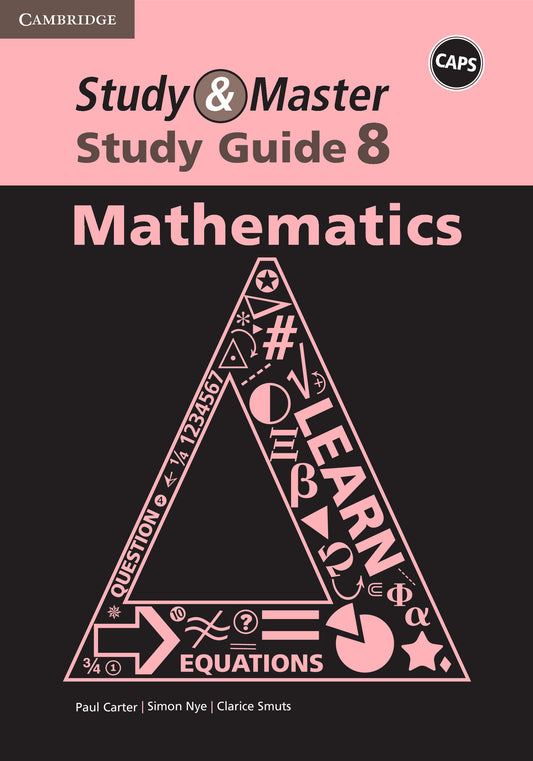Study & Master Study Guide Mathematics Grade 8 ISBN/SKU:9781107572898