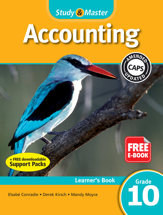 Study & Master Accounting Learner's Book Grade 10 ISBN/SKU:9781107602519