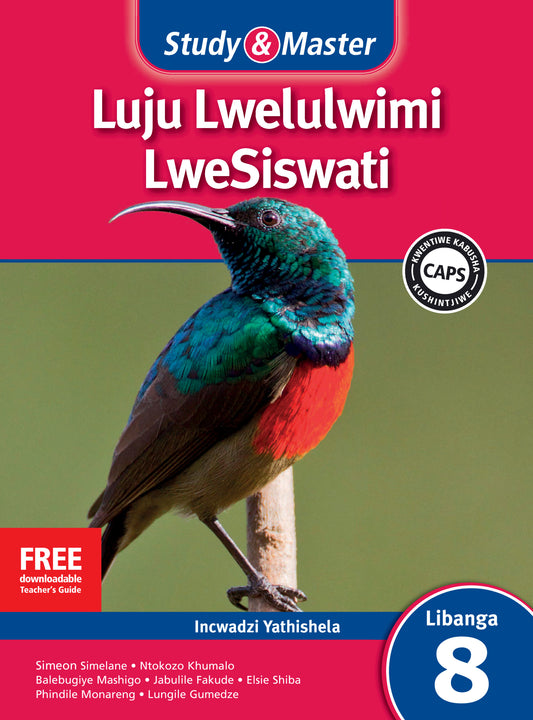 Study & Master Luju Lwelulwimi LweSiswati Incwadzi Yathishela Libanga 8 ISBN/SKU:9781107611764