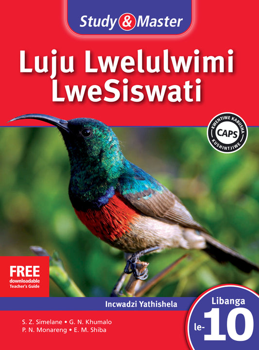 Study & Master Luju Lwelulwimi LweSiswati Incwadzi Yatishela Libanga le-10 ISBN/SKU:9781107612471