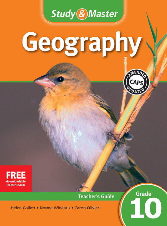 Study & Master Geography Teacher's Guide Grade 10 ISBN/SKU:9781107688476