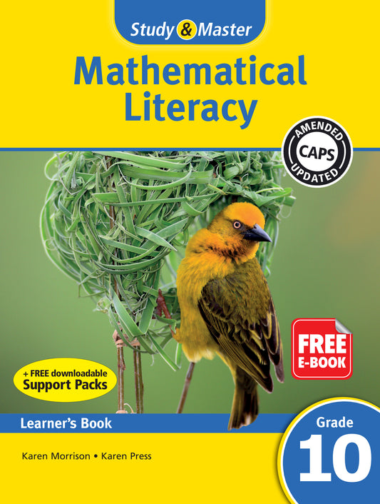 Study & Master Mathematical Literacy Learner's Book Grade 10 ISBN/SKU:9781107693579