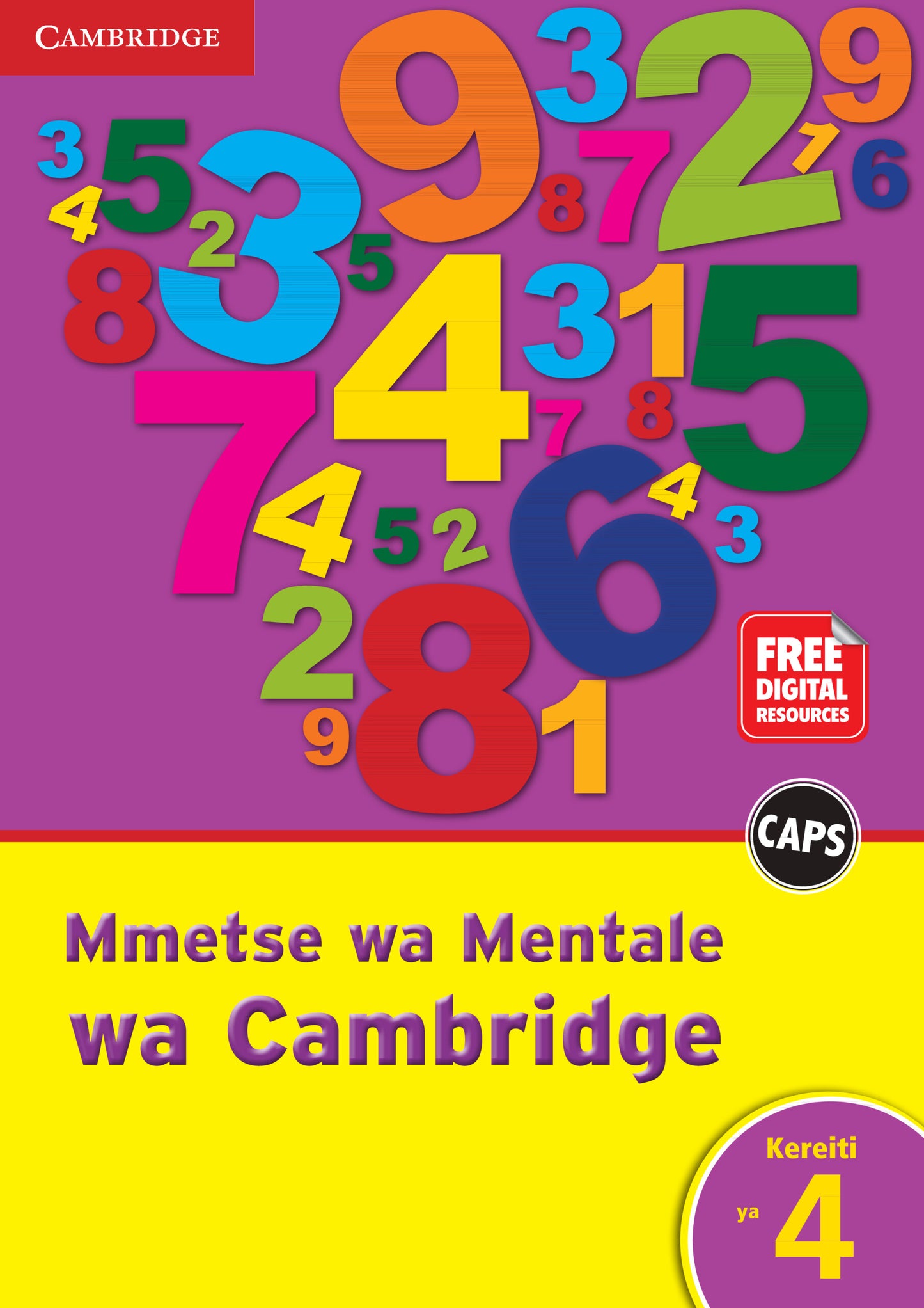 Cambridge Mental Maths Kereiti 4 Sesotho ISBN/SKU:9781108437967