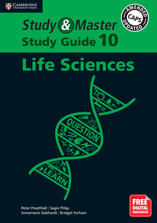 Study & Master Life Sciences Study Guide Grade 10 ISBN/SKU:9781108629355