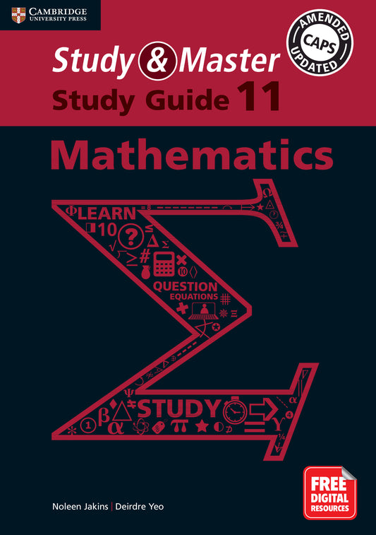 Study & Master Mathematics Study Guide Grade 11 ISBN/SKU:9781108673037