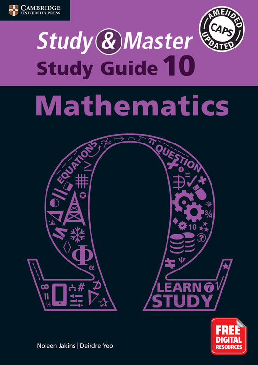 Study & Master Mathematics Study Guide Grade 10 ISBN/SKU:9781108673105