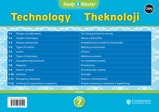 Study & Master Thekenoloji Kereiti 7 (poster pack - 12 posters in carry case) ISBN/SKU:9781108700511