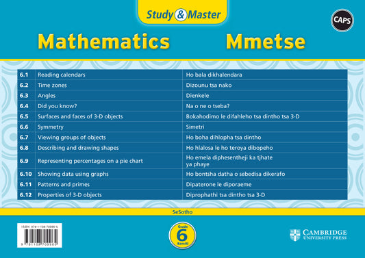 Study & Master Mmetse Kereiti 6 (poster pack - 12 posters in carry case) ISBN/SKU:9781108709965