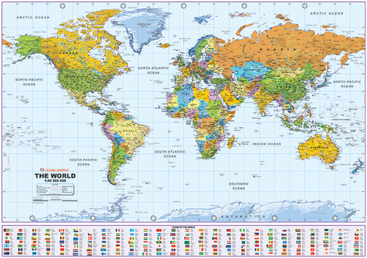 Chart: Maps: World Map Political  A0