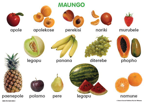 Chart: Junior Setswana Fruit A2