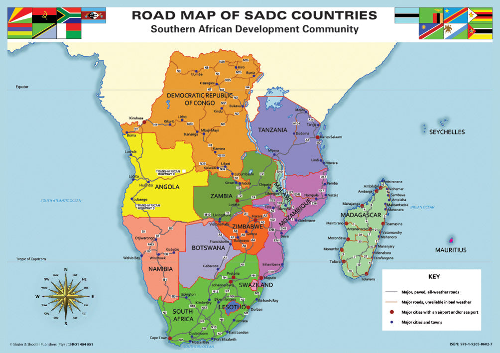 Chart: Sadc Road Map A1 (Flat)