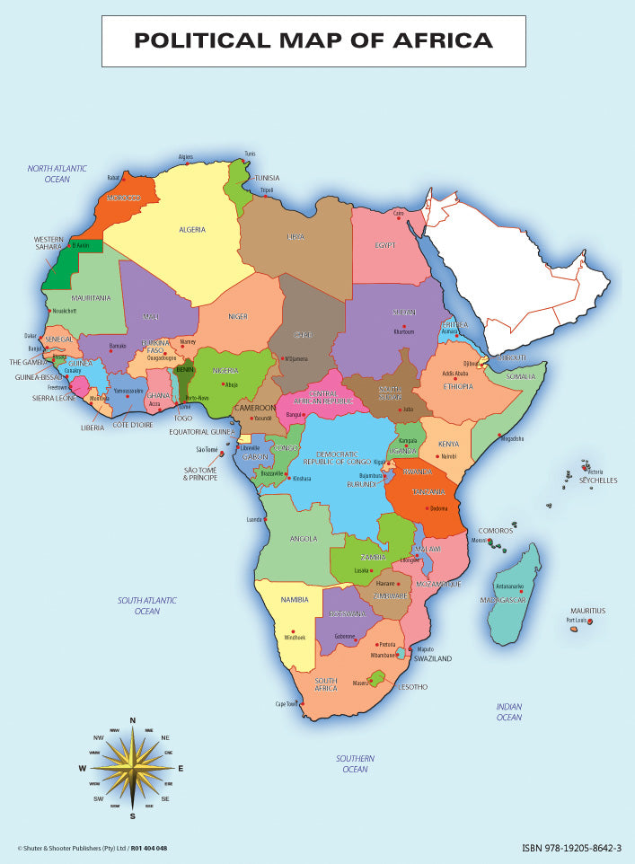 Chart: Political Map Of Africa A1