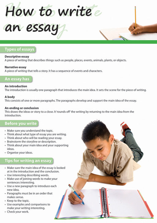 Chart: How To Write An Essay (English) A2 (Flat)