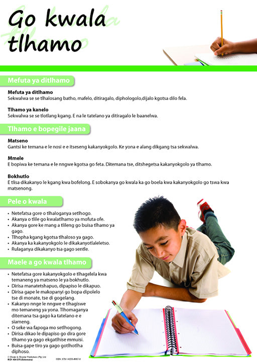 Chart: How To Write An Essay (Setswana) A2 (Flat)