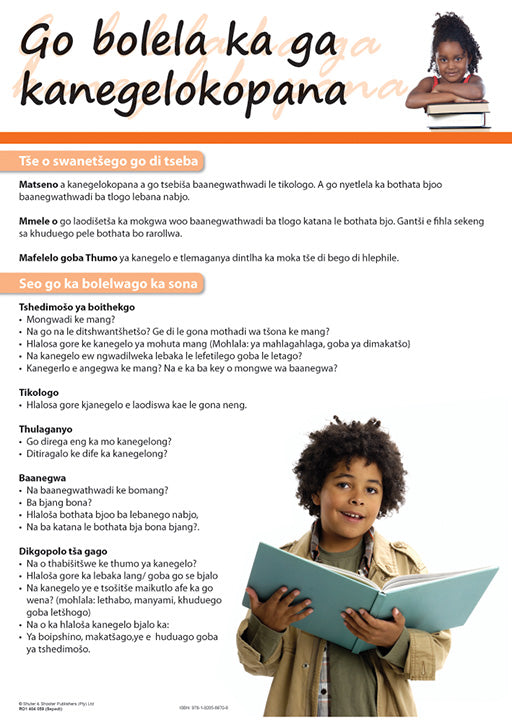 Chart: Talking About A Short Story (Sepedi) A2 (Flat)