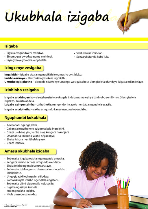 Chart: Writing Paragraphs (Zulu) A2 (Flat)