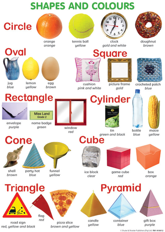 Chart: Shapes And Colours A2