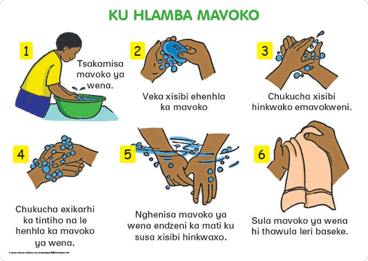 Chart: Washing Hands Xitsonga A2