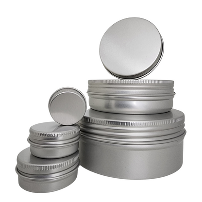 Aluminium Tins Silver