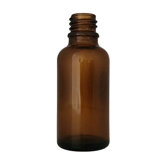 Amber Glass Aromatherapy Bottle No Cap (18mm Neck)