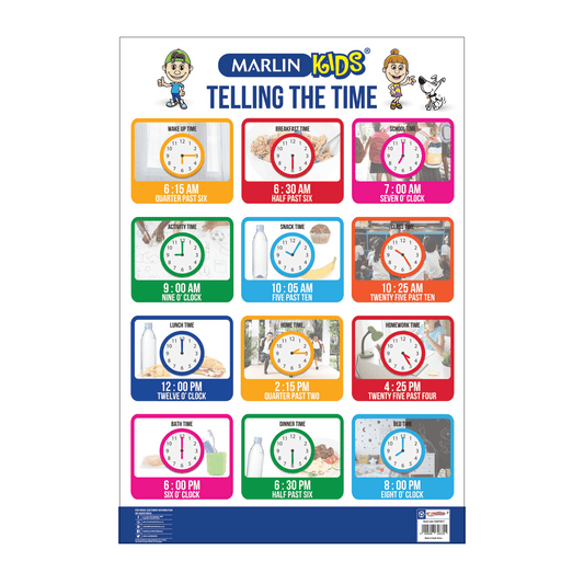 Marlin Kids Chart: Telling the Time (CHART0017)