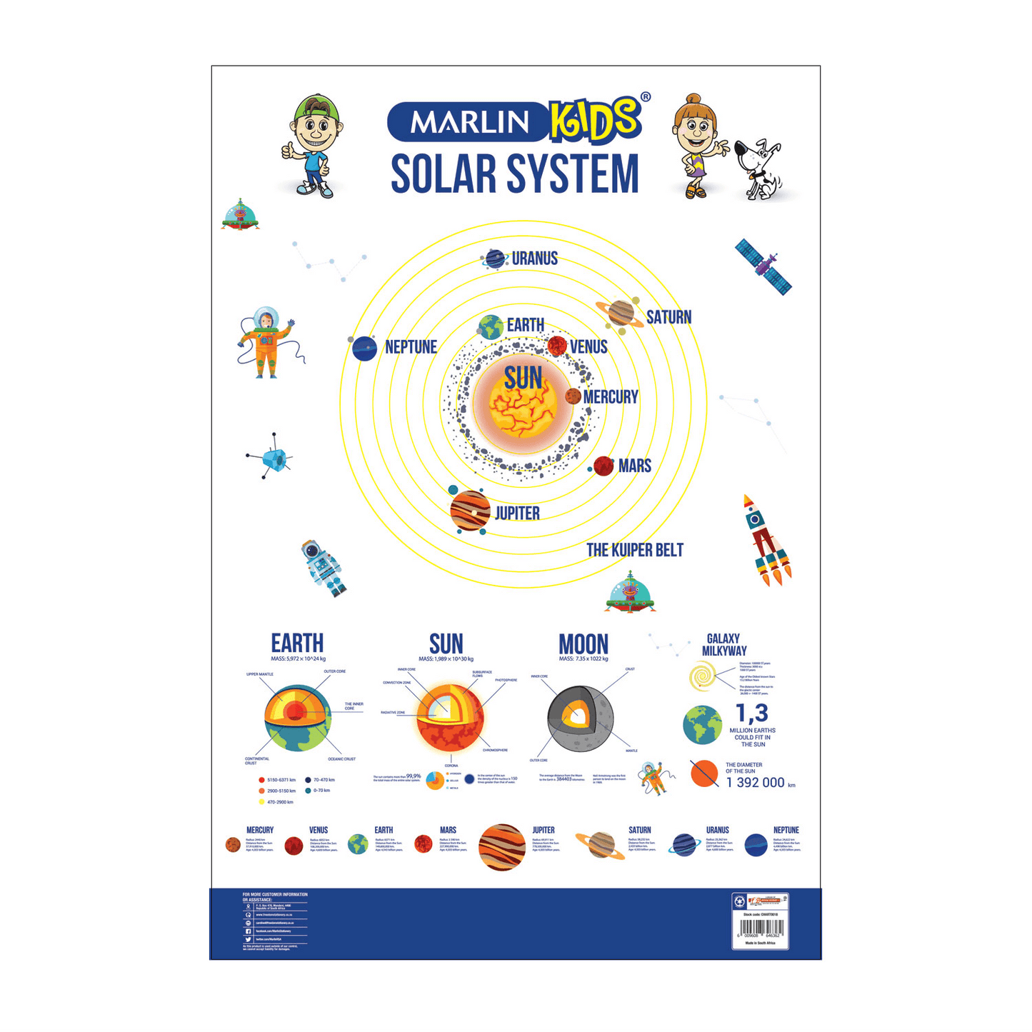 Marlin Kids Chart: The Solar System (CHART0018)