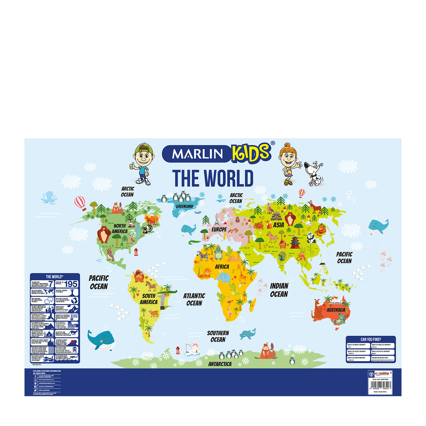 Marlin Kids Chart: The World (CHART0028)