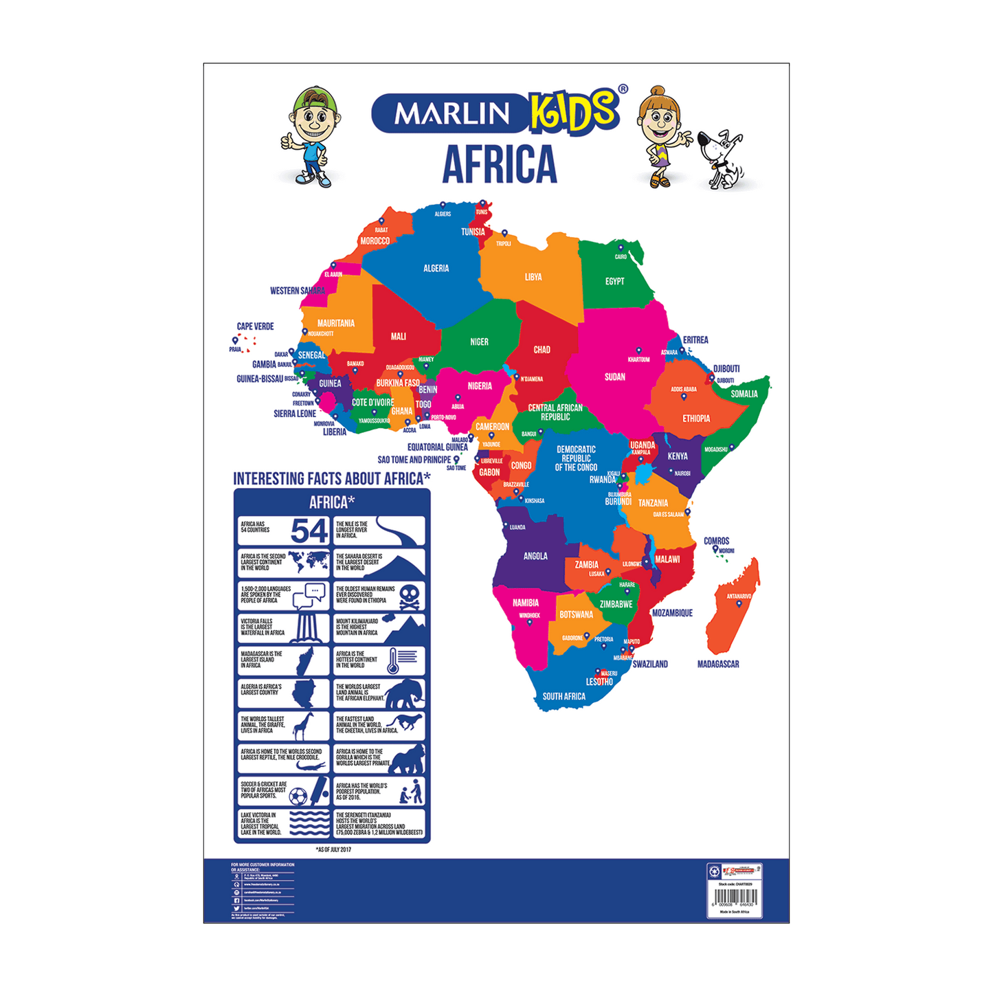 Marlin Kids Chart: Africa (CHART0029)