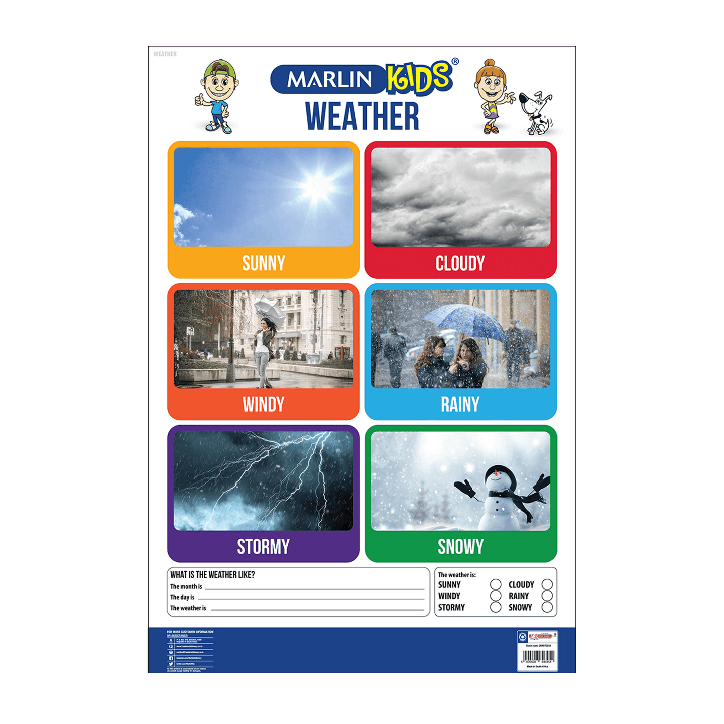 Marlin Kids Chart: Weather (CHART0034)